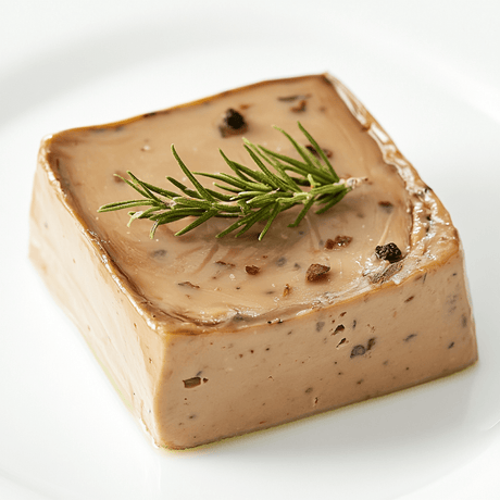 Luxury cultivated foie gras with rich, buttery texture